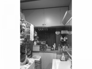 K邸浴室・トイレ改装工事　施工前　洗面室
